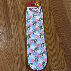 Kids Crew Socks‎ with Daisy Design - Pink and Yellow